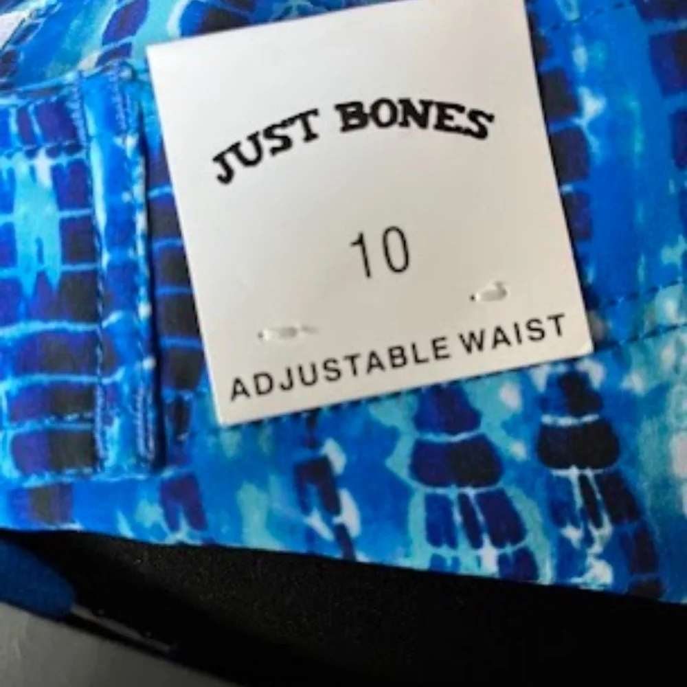 Just Bones Blue Swim Shorts